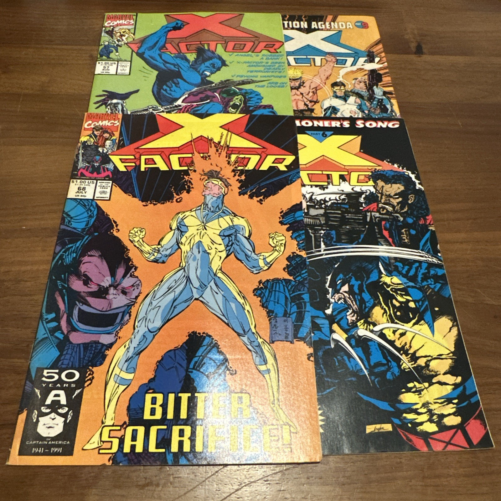 X-Factor Lot of 4 #57, 62, 68, 85 Marvel Comics 1st Print – Buy 3 Get 2 Free