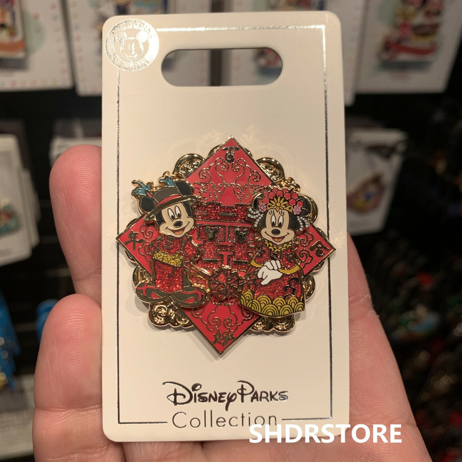 Disney Pin 2019 Mickey minnie Mouse wedding Shanghai Disneyland park exclusive