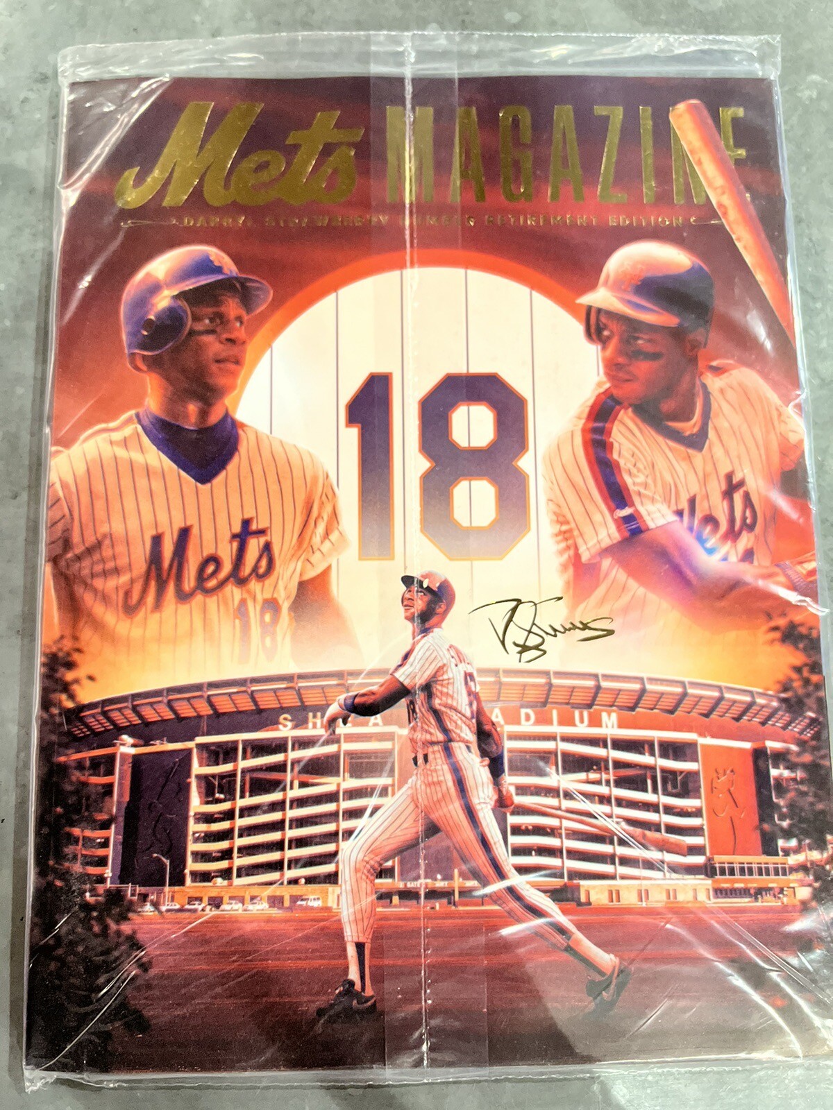 NY METS DARRYL STRAWBERRY PROGRAM #18 NUMBER RETIREMENT 6/1/2024 MAGAZINE CITI