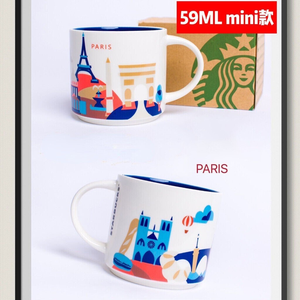 Starbucks 2OZ/59ML Mini Global Cities “You Are Here” Coffee Mug Desktop Ornament