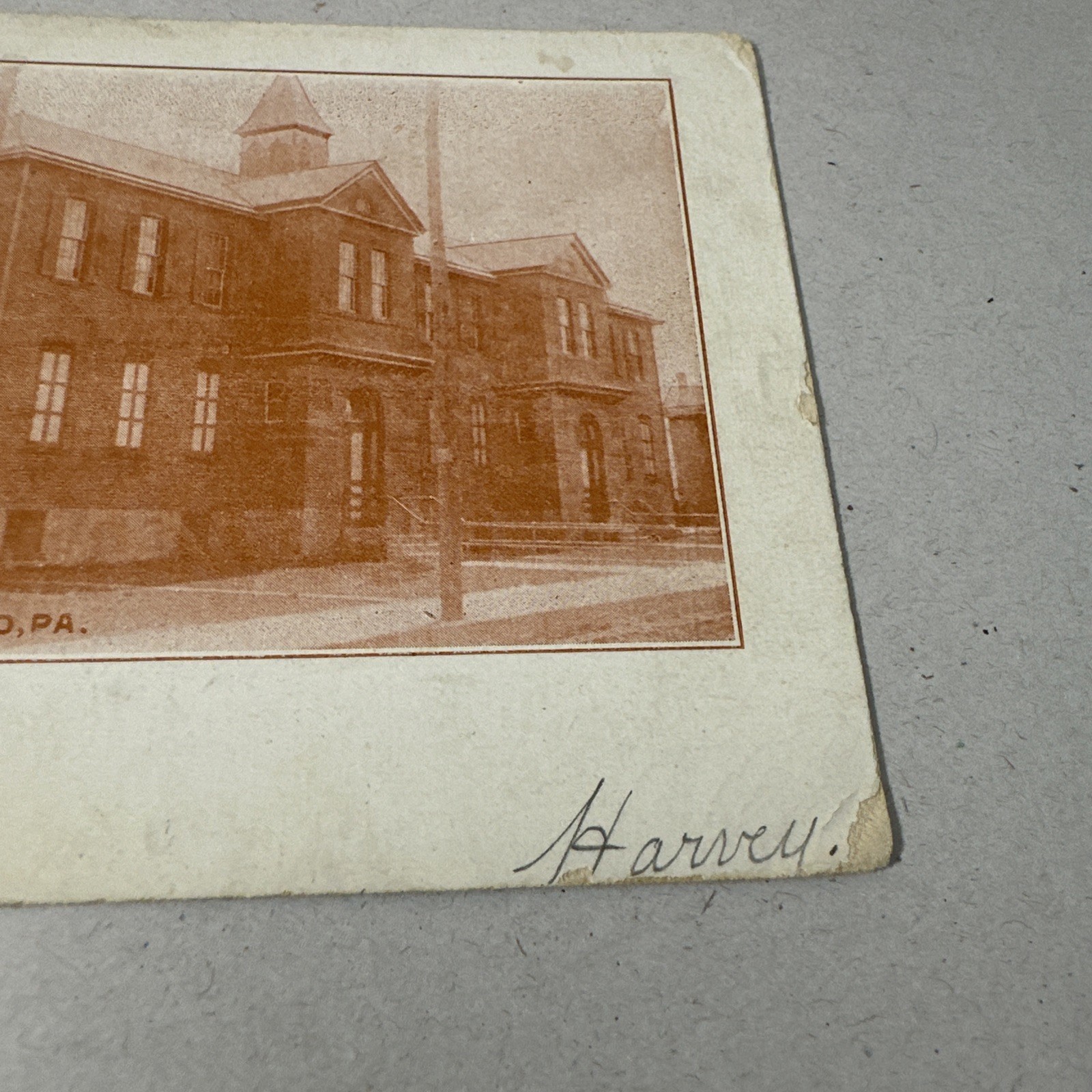 Siegfried Pennsylvania Central School 1906 Old Undivided Back Postcard Posted