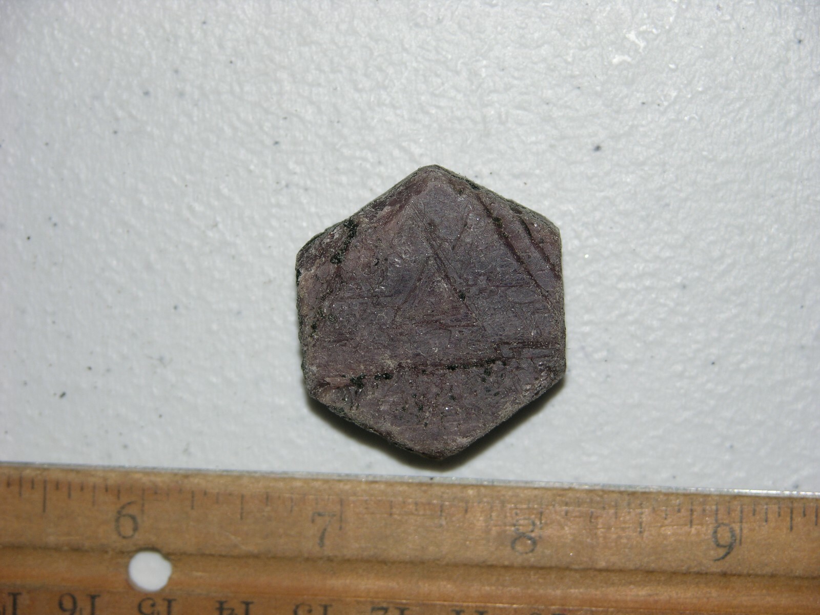 Ruby Recorder crystal all natural Madagascar 1 x 1 1/4 inch D11