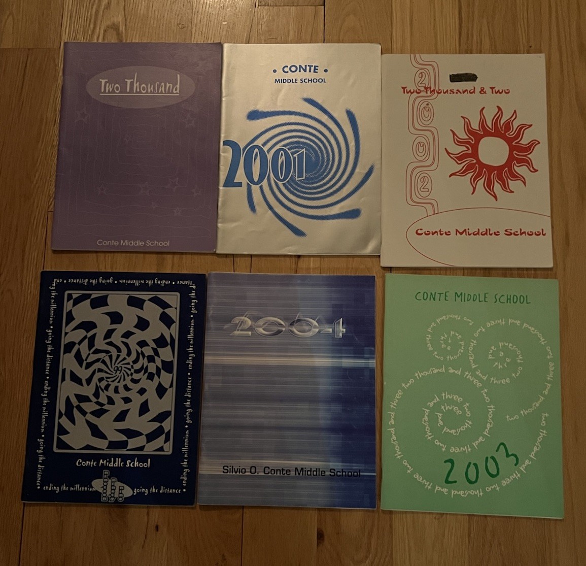 1999-2004 North Adams Middle School Yearbook Annual Massachusetts Vintage Conte