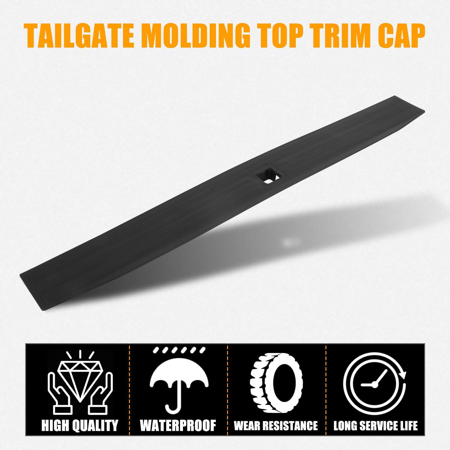 Tailgate Molding Top Trim Cap Compatible with 2021 2022 2023 2024 2025 Ford F150