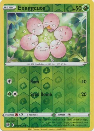 Pokémon – Brilliant Stars – Reverse Holos – Commons, Uncommons, and Rares