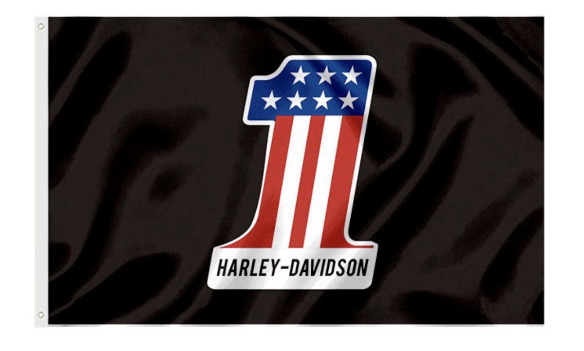 Harley Davidson Motorcycle Enthusiast 3×5 ft Flag/Banner Garage Wall Banner