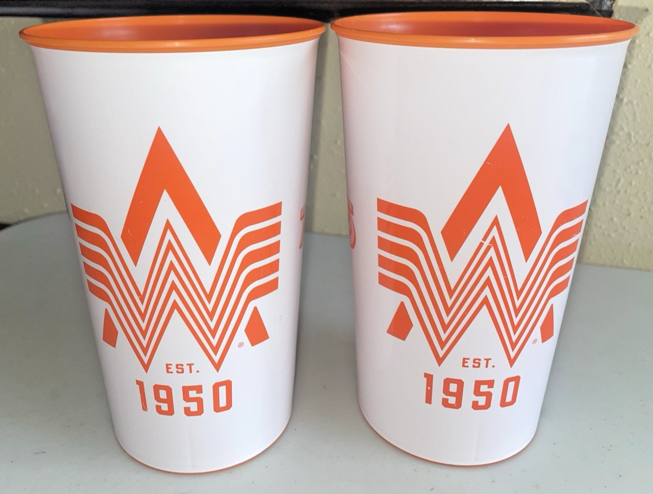 Lot 2 WHATABURGER 75th Anniversary 2025 32oz BPA Free Reusable Cup USA