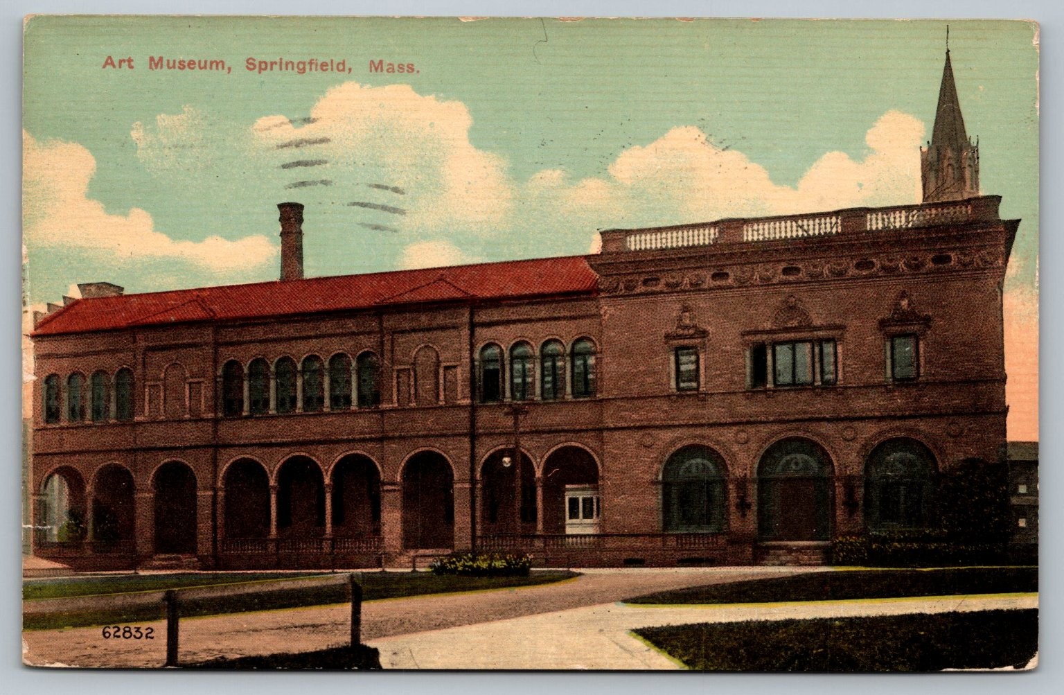Art Museum Springfield MA Divided Back Postcard 1907-1915