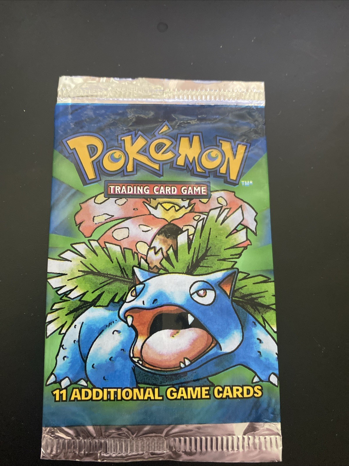 1999 Pokémon Base Set Unlimited Empty Pack Art – Venusaur