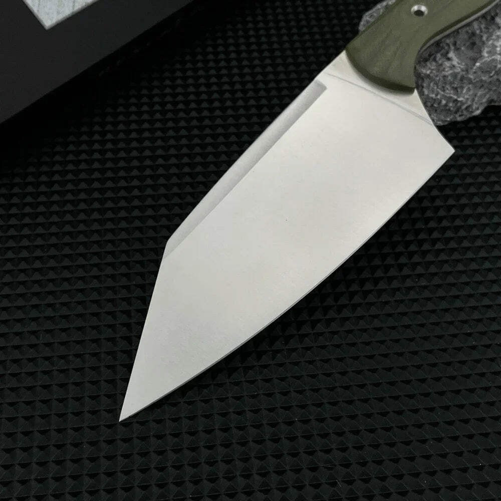 Station 4010BK Style Fixed Blade Kitchen Knife 6″ Clip Point D2 G10 Sheath