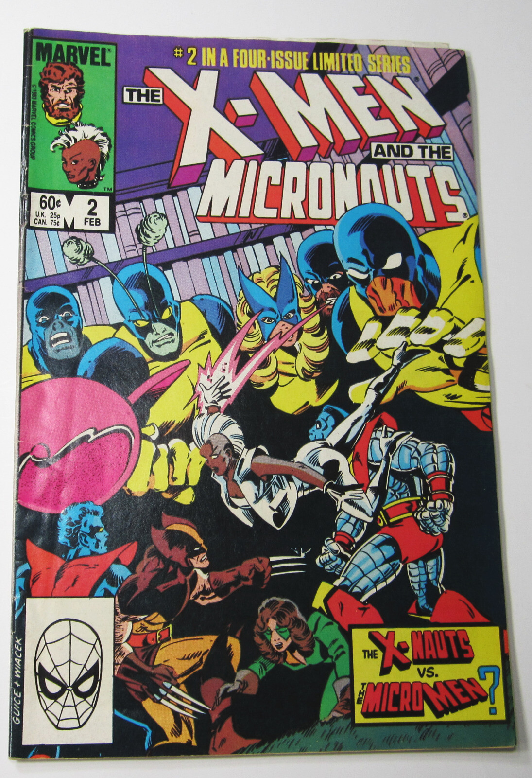 X-Men And The Micronauts #2 Comic Book February 1984 Fine/VF 7.0 Nice
