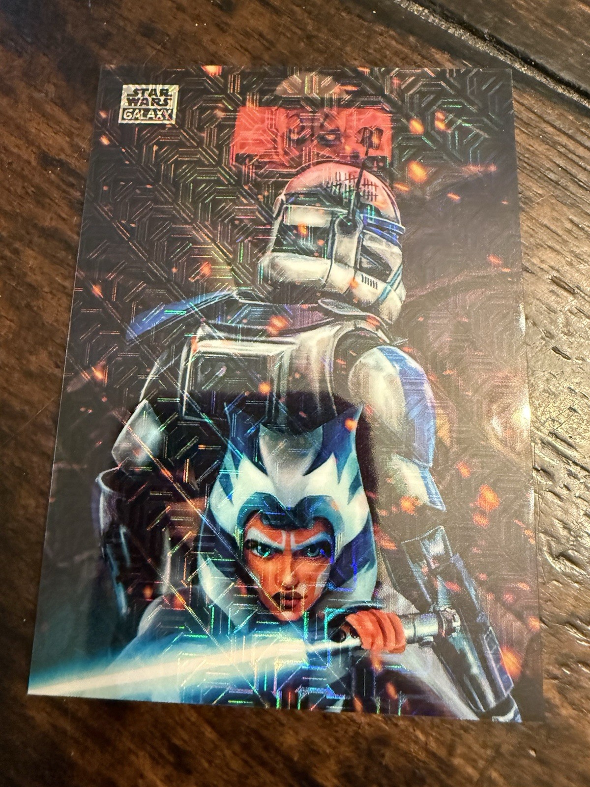 AHSOKA TANO CAPTAIN REX 2025 TOPPS STAR WARS GALAXY MOJO #53 SHATTERED /50