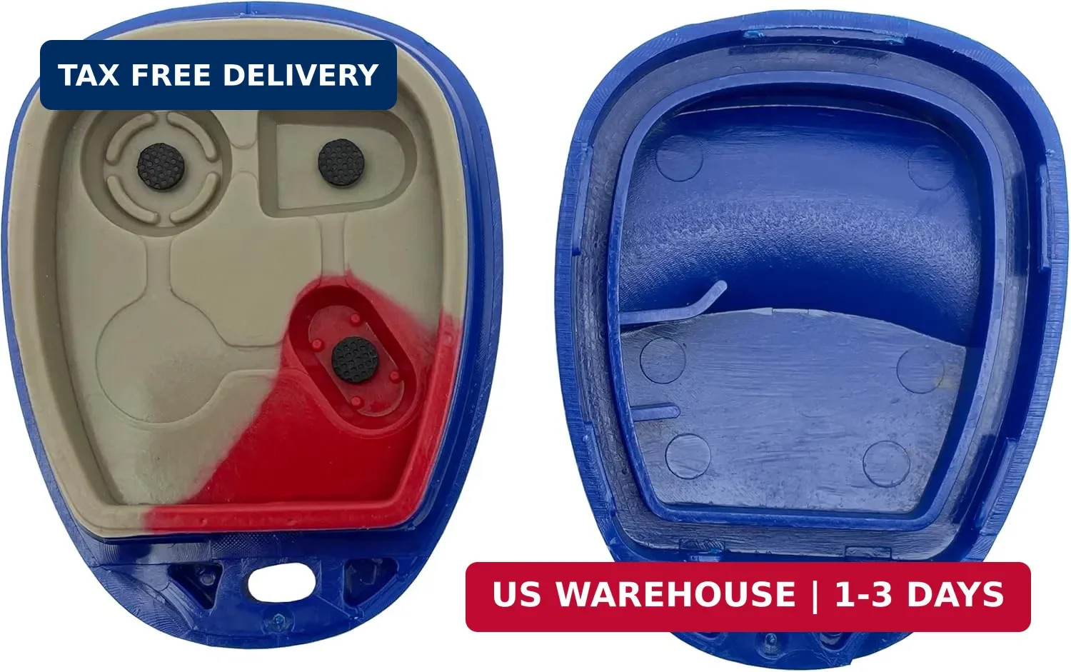Replacement Key Fob Shell Keyless Entry Remote Car Key Fob Case Fits for Chevy A