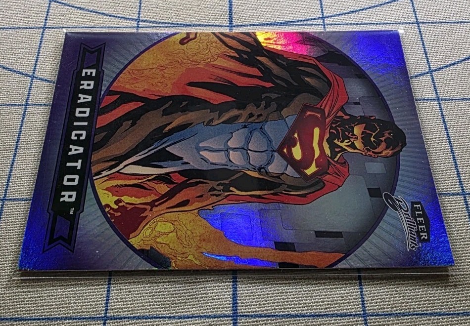 Fleer Brilliants Superman – Eradicator #68 Purple Parallel – DC Comics Card