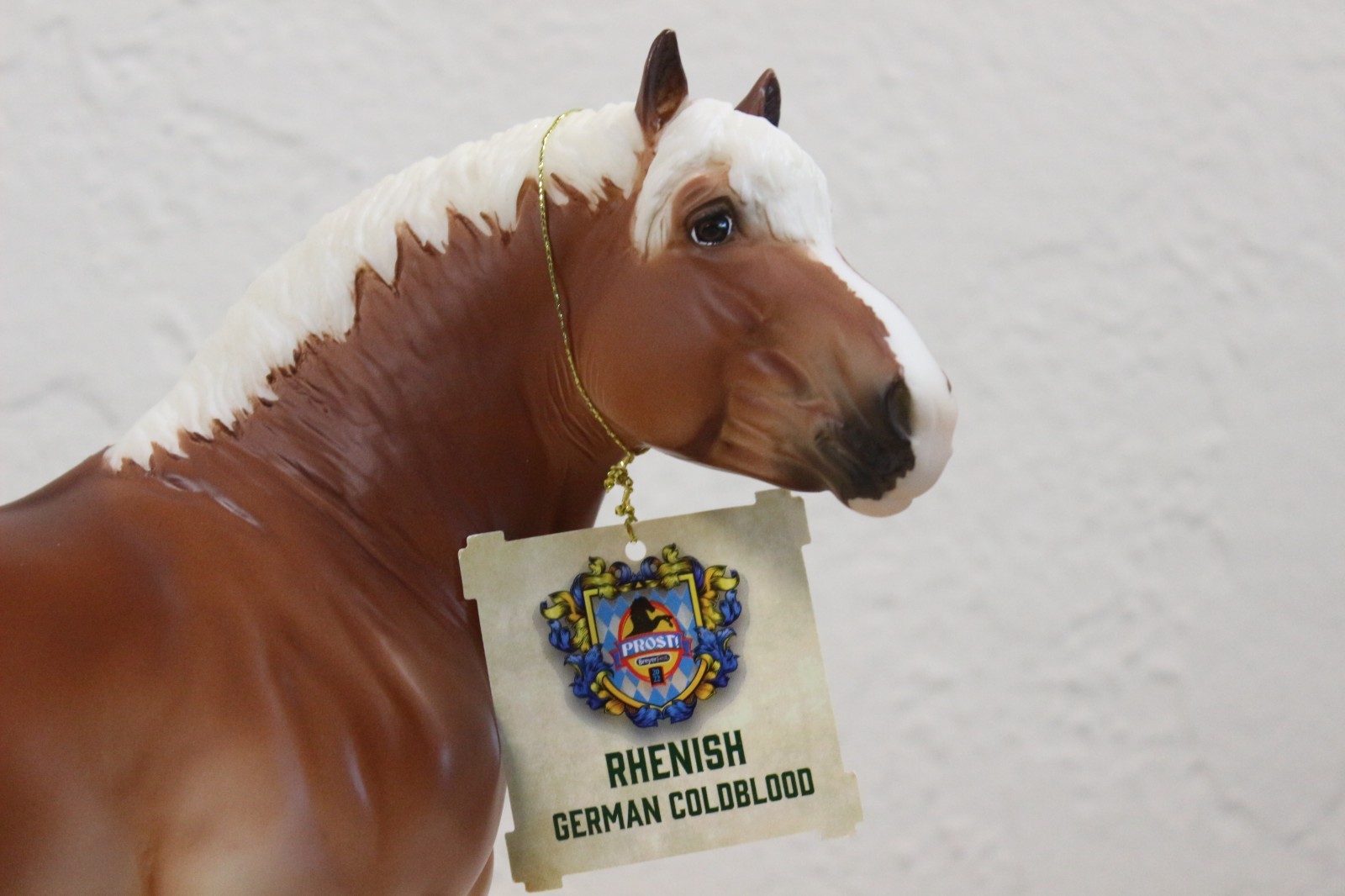 Breyerfest 2022 SR Rhenish Coldblood Draft Flaxen Chestnut Traditional Matte (B)
