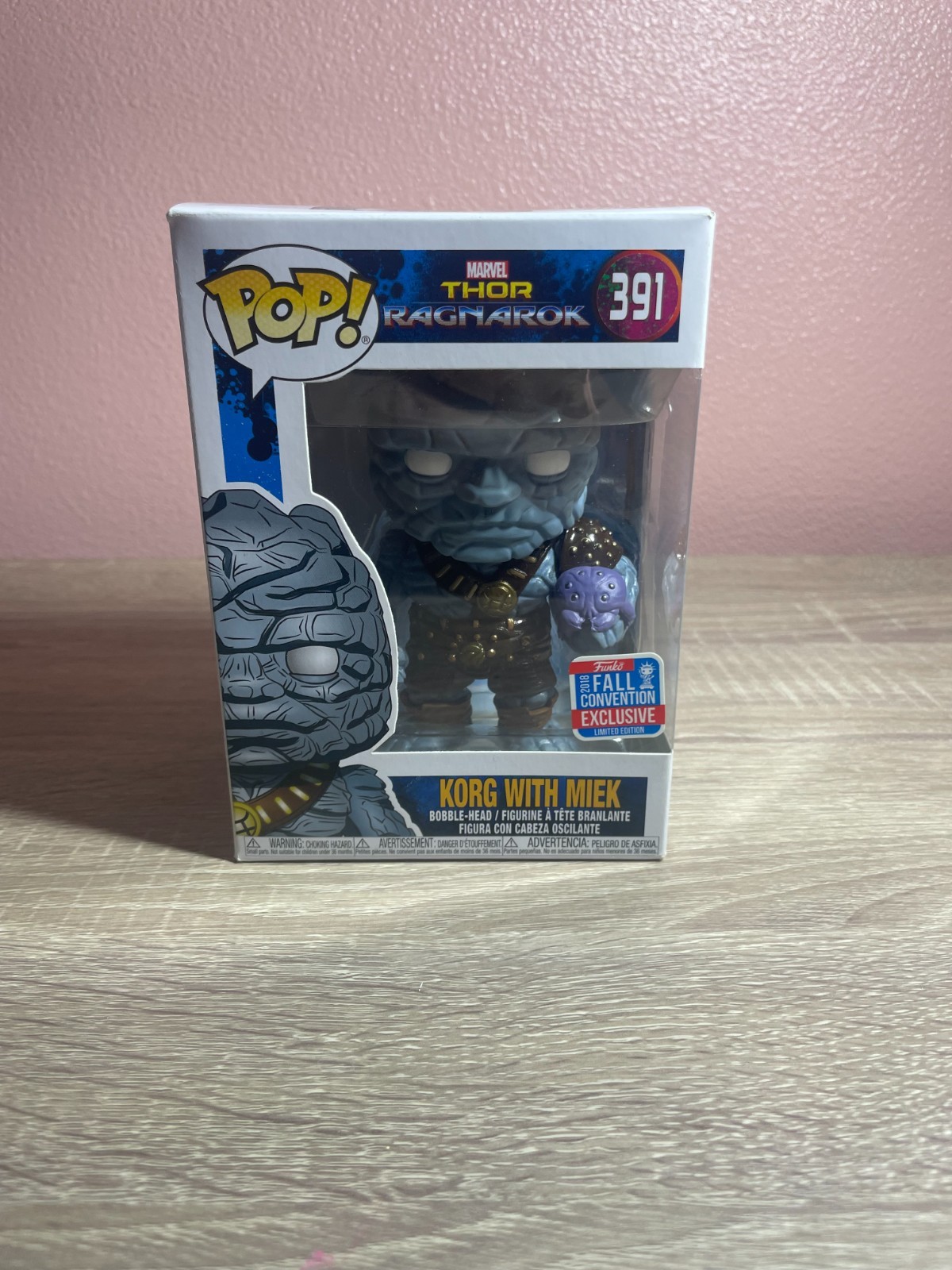 Funko Pop! Vinyl: Marvel – Korg Holding Miek – GameStop New York Comic Con…