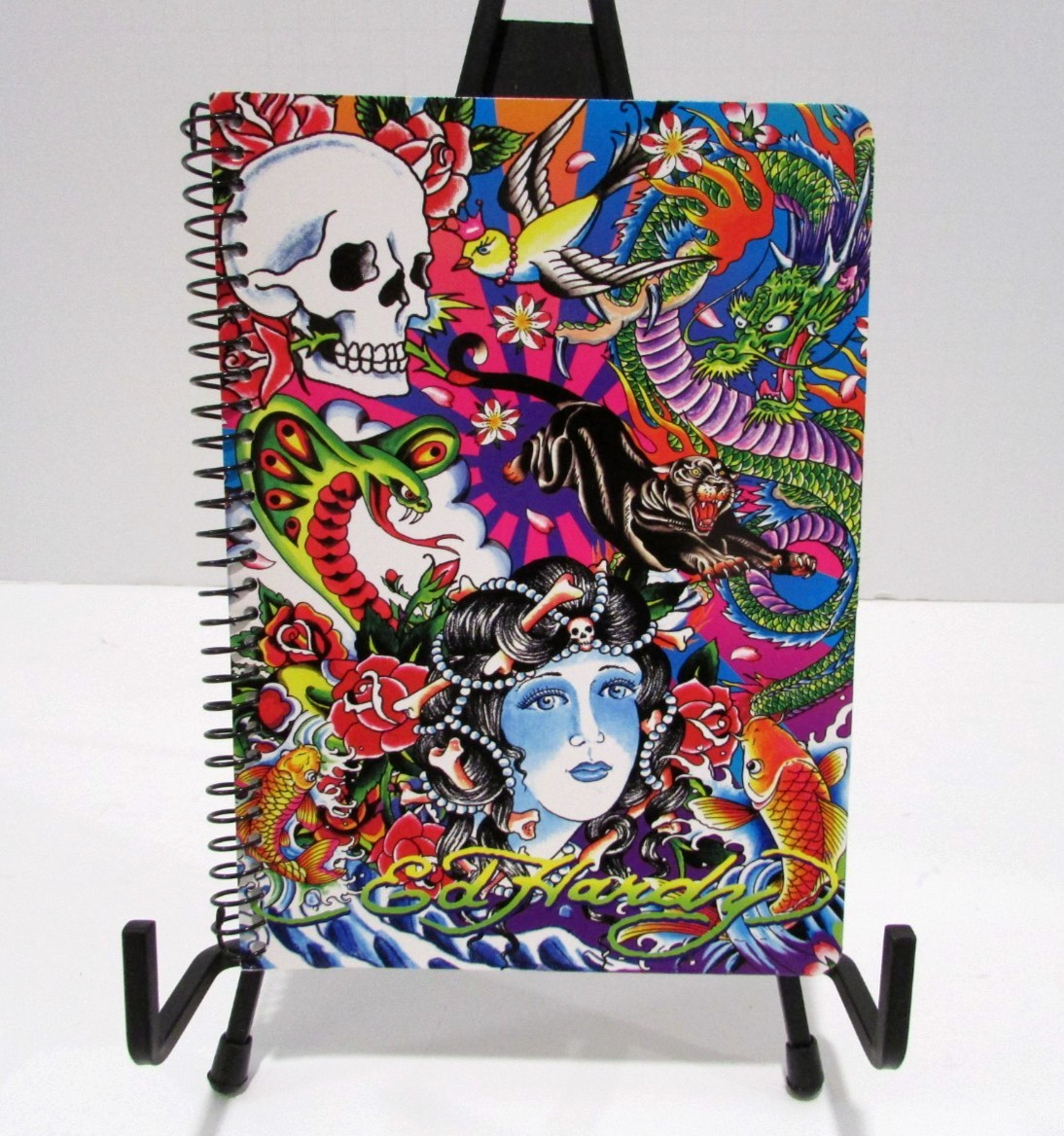 Lisa Frank Ed Hardy Spiral Notebook Tattoo Collab Y2K 5″ x 7″ NEW