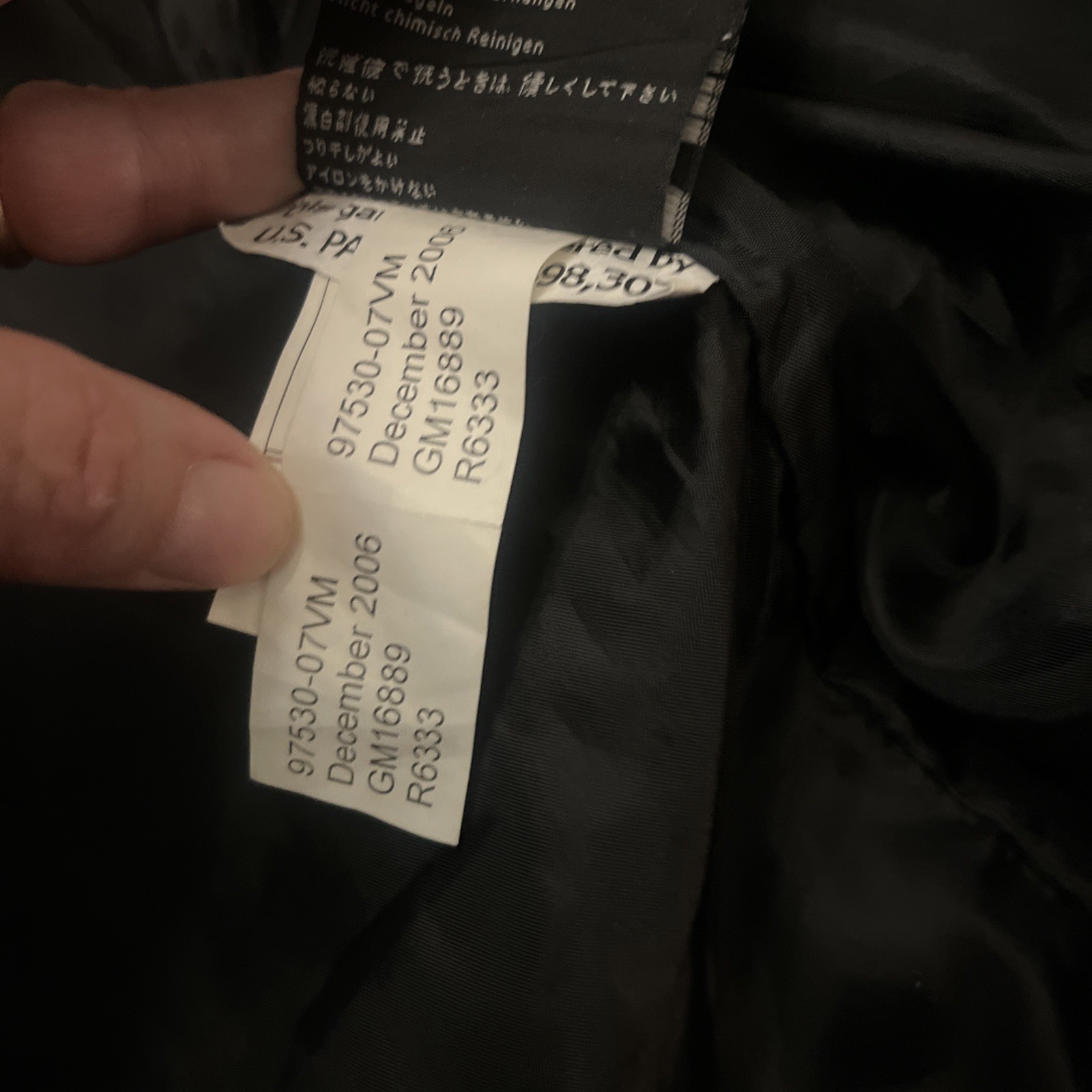 Harley Davidson Motorcycle Jacket Liner Size Large 100% Polyster Insulating