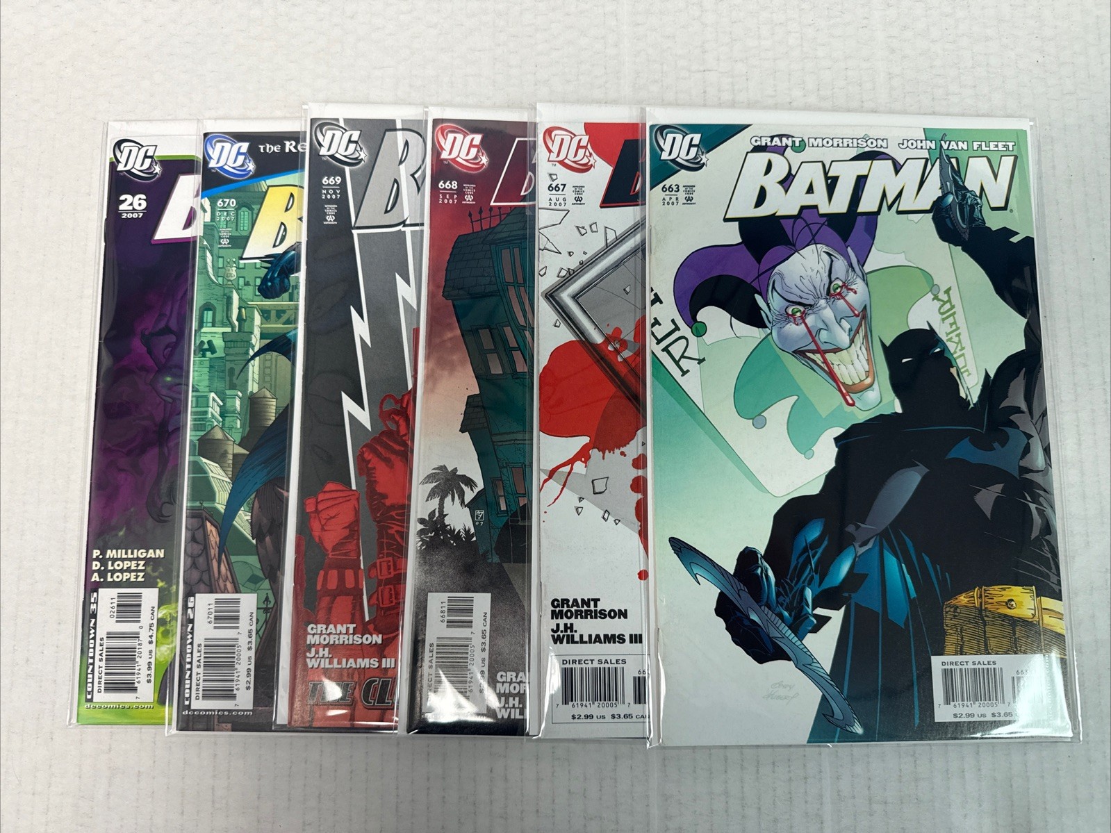 Batman #663 & 667-670 + Annual Vol 1 1940 Lot Of 6 DC Comics 2007 Key Issues