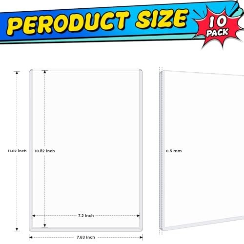 Comic Book Top Loaders for Current, Toploader Hard Sleeves Holder for Comic Book