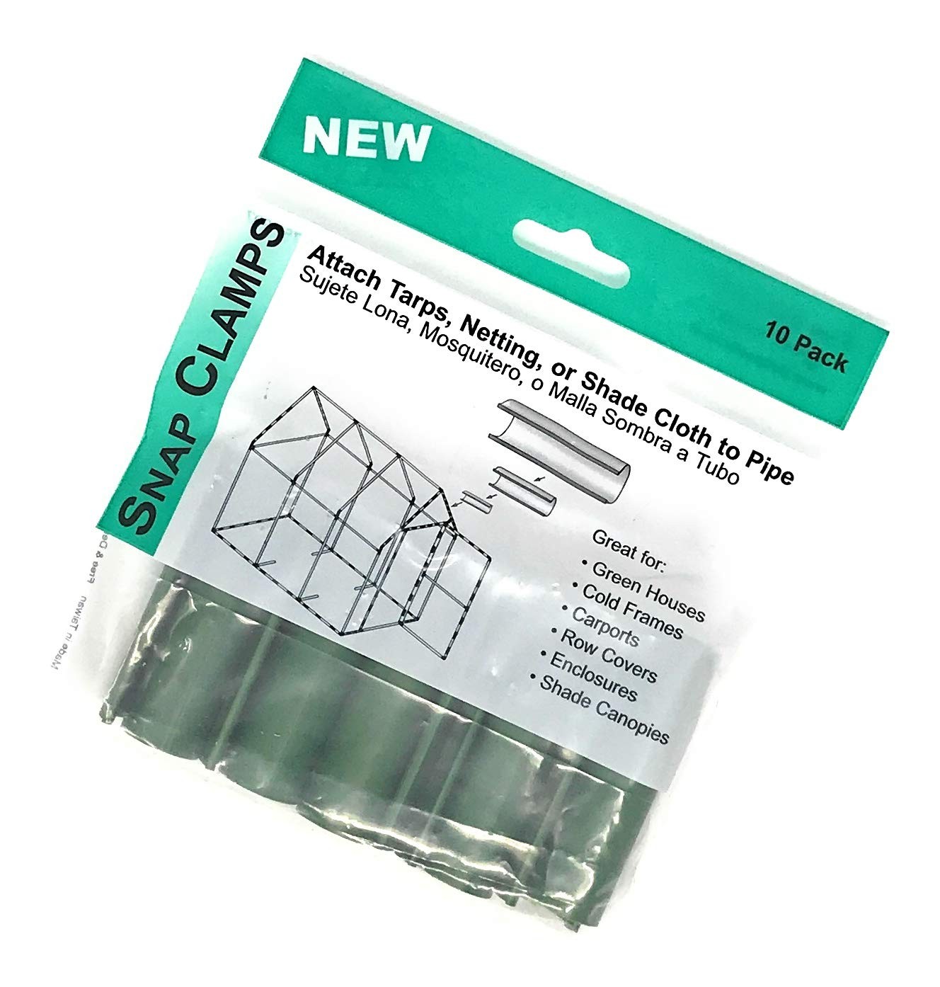 Circo 10 G clamps per package Metal Green 5 inch 2 standard Functional Animals
