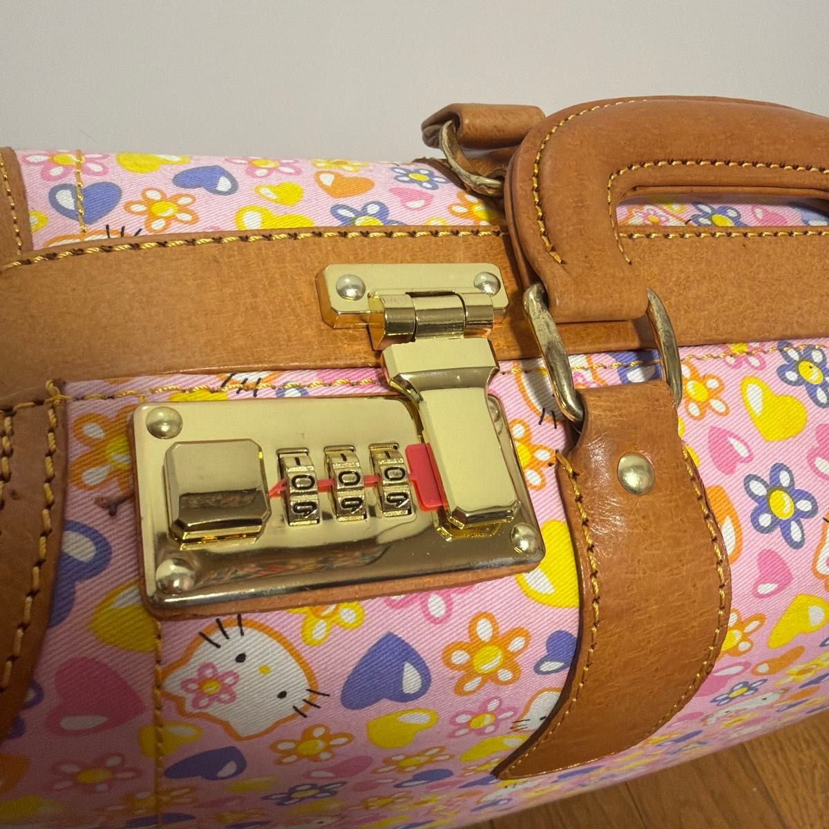Retro 90s Hello Kitty Pink Floral Mini Trunk Case Y2K Sanrio 1998 Vintage Unused
