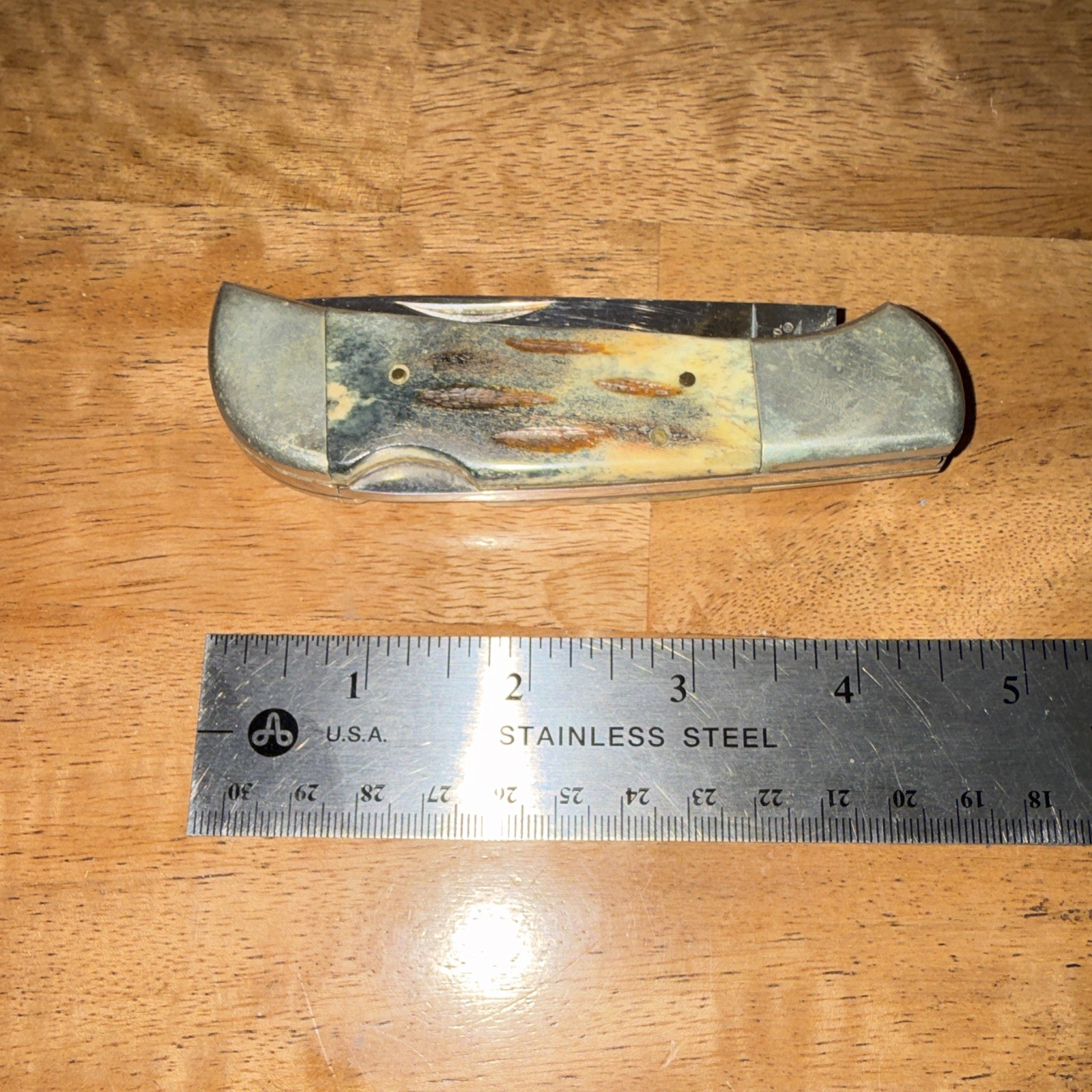 Parker 2000 Lockback Pocketknife Bone Handle Stainless Clip Point 2.76-4in