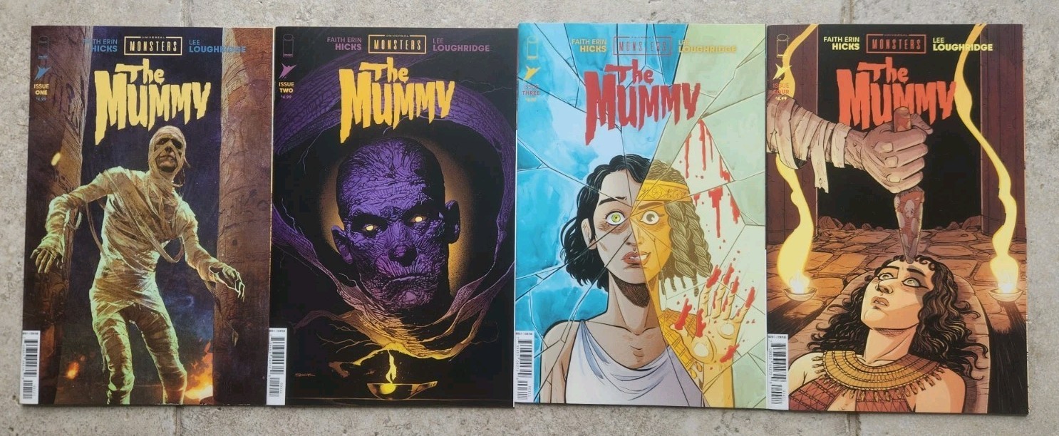 Universal Monsters: The Mummy # 1-4 Complete set in High Grade. 2025