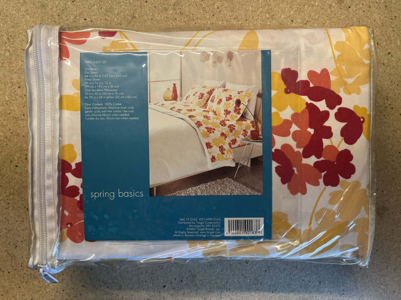 Vintage 2004 Target Spring Basics Twin Sheet Set Multicolor Floral C09