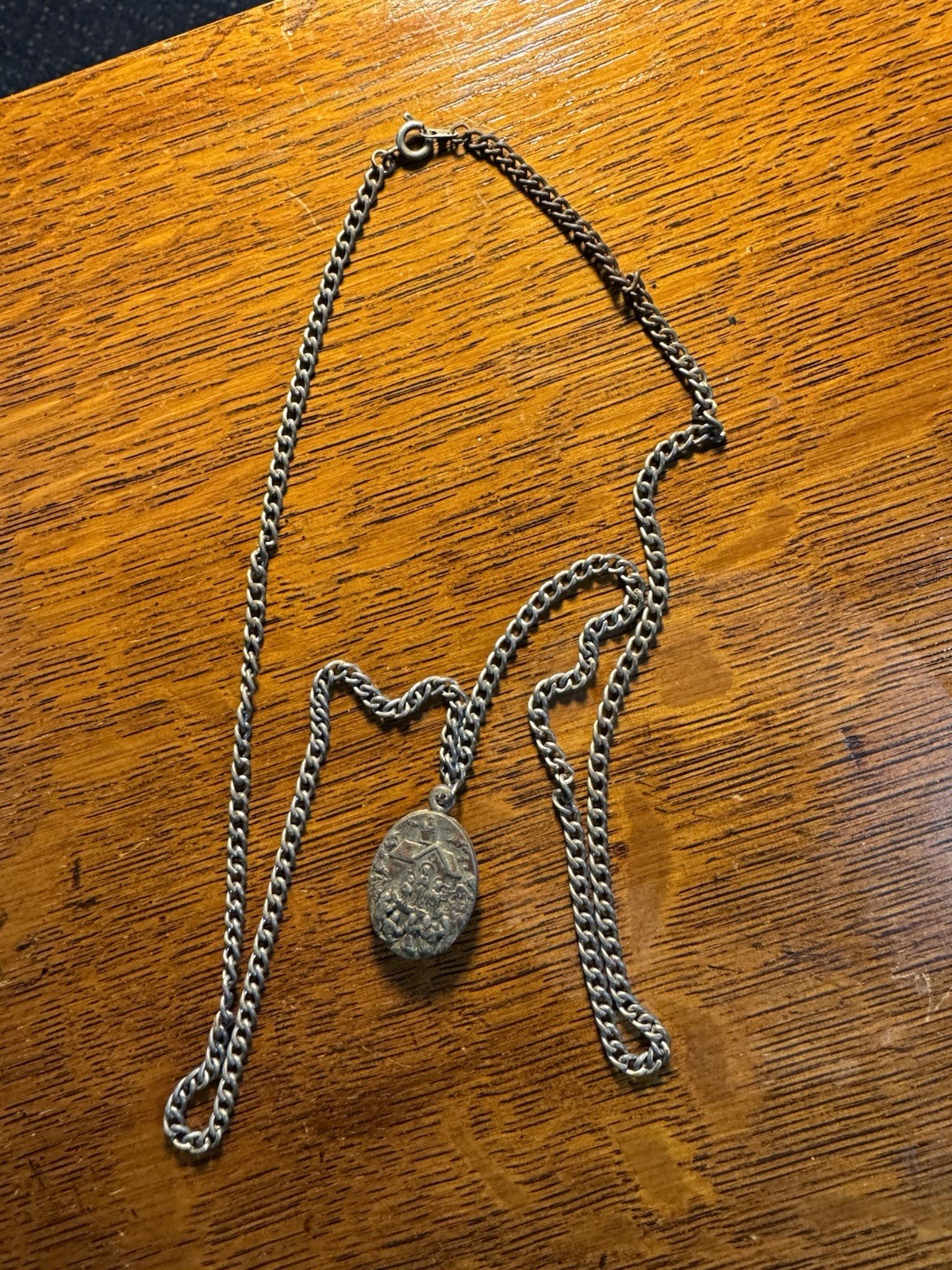 Vintage Knock Religious Medal