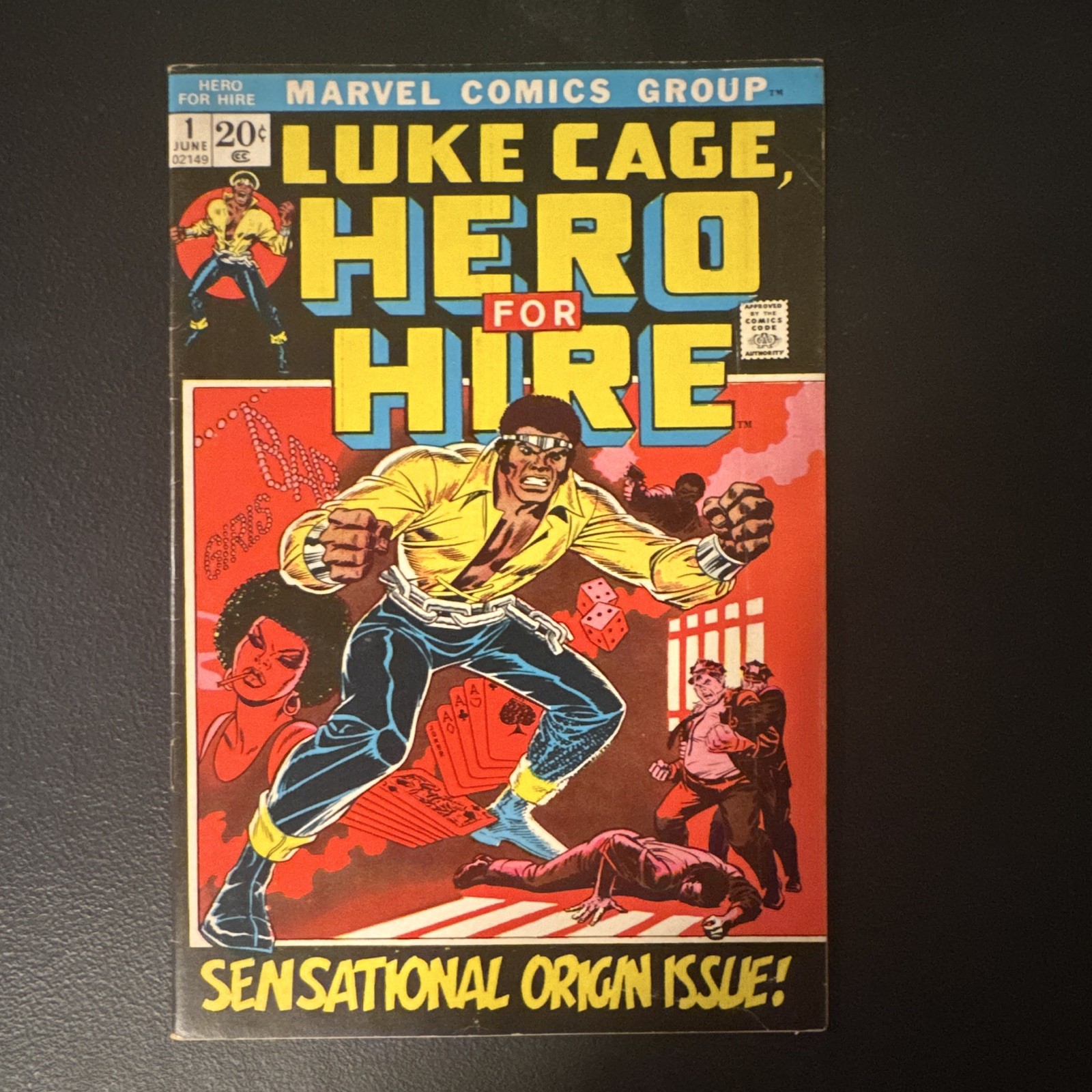Marvel Comics Luke Cage, Hero for Hire #1 (1972) First Issue Bronze Age