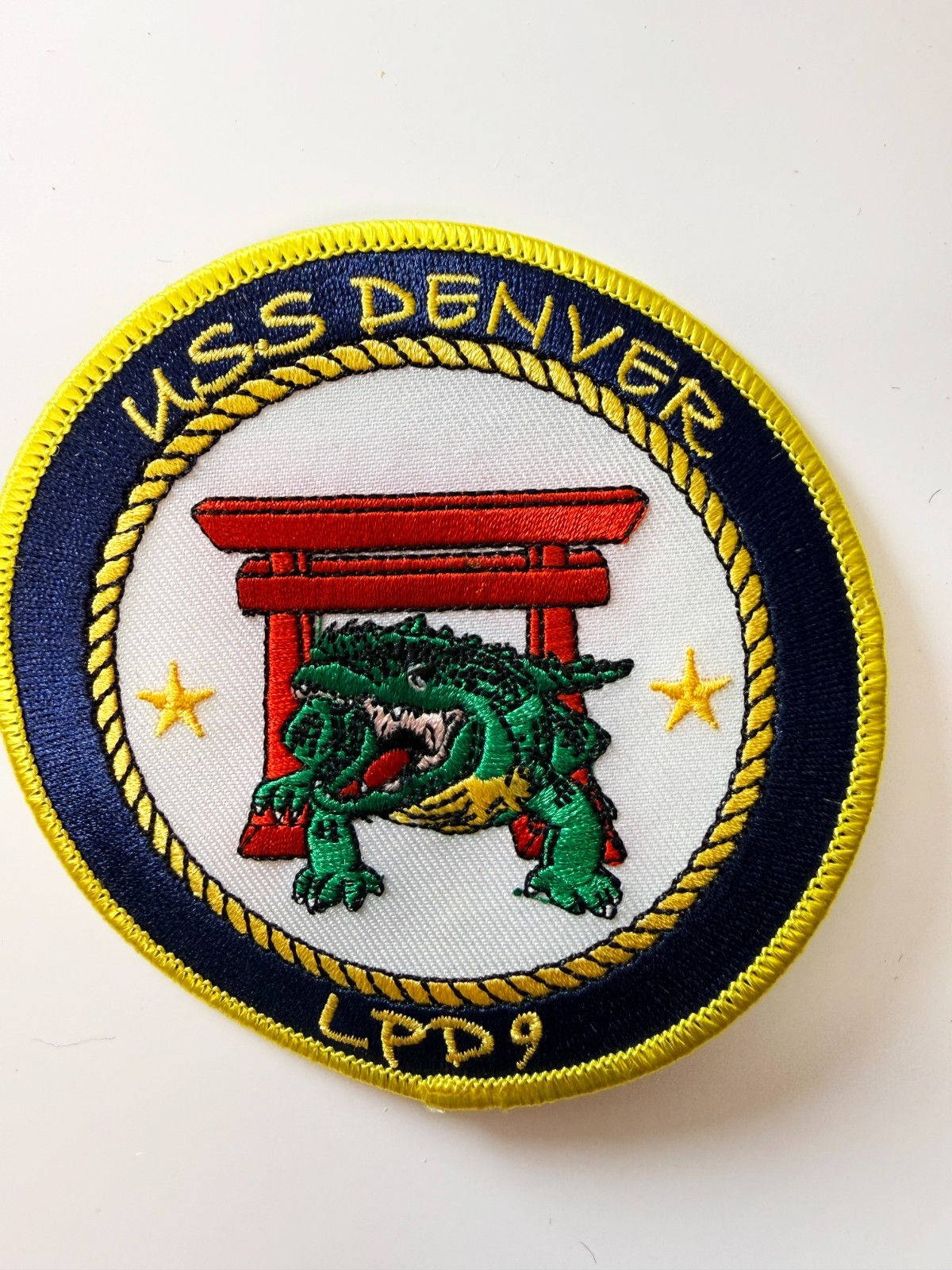 USS DENVER LPD-9 Patch – Plastic Backing