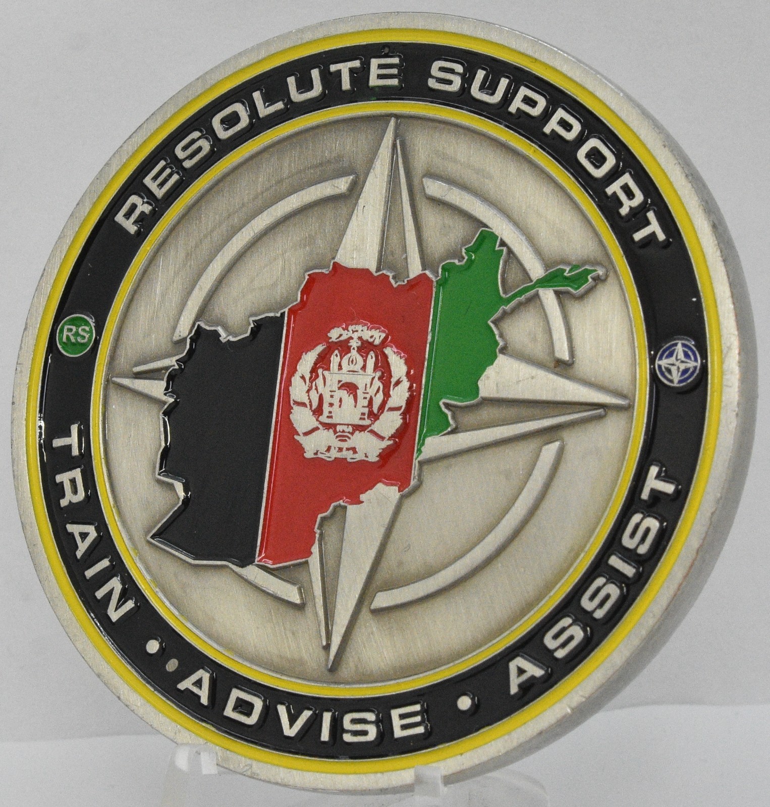 NATO OTAN Afghanistan Operations Kabul Resolute Support Challenge Coin