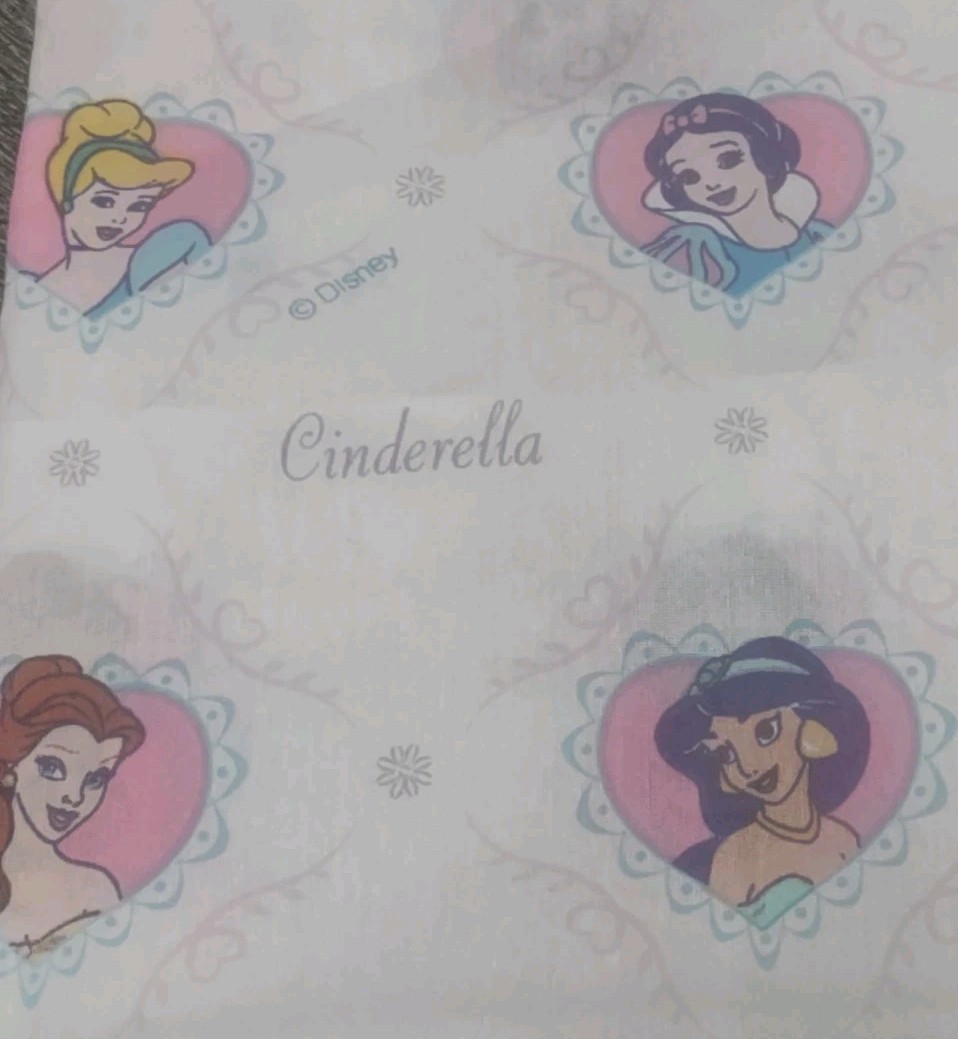 Vintage Disney Princess Sheet Set Twin 3 Piece New Without Packaging USA