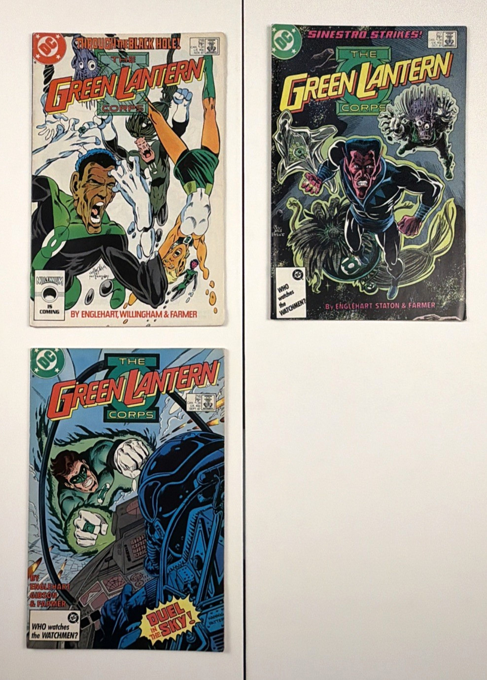 Green Lantern Corps #206-224 Consecutive Run Comic Lot DC Comics 1986-1988