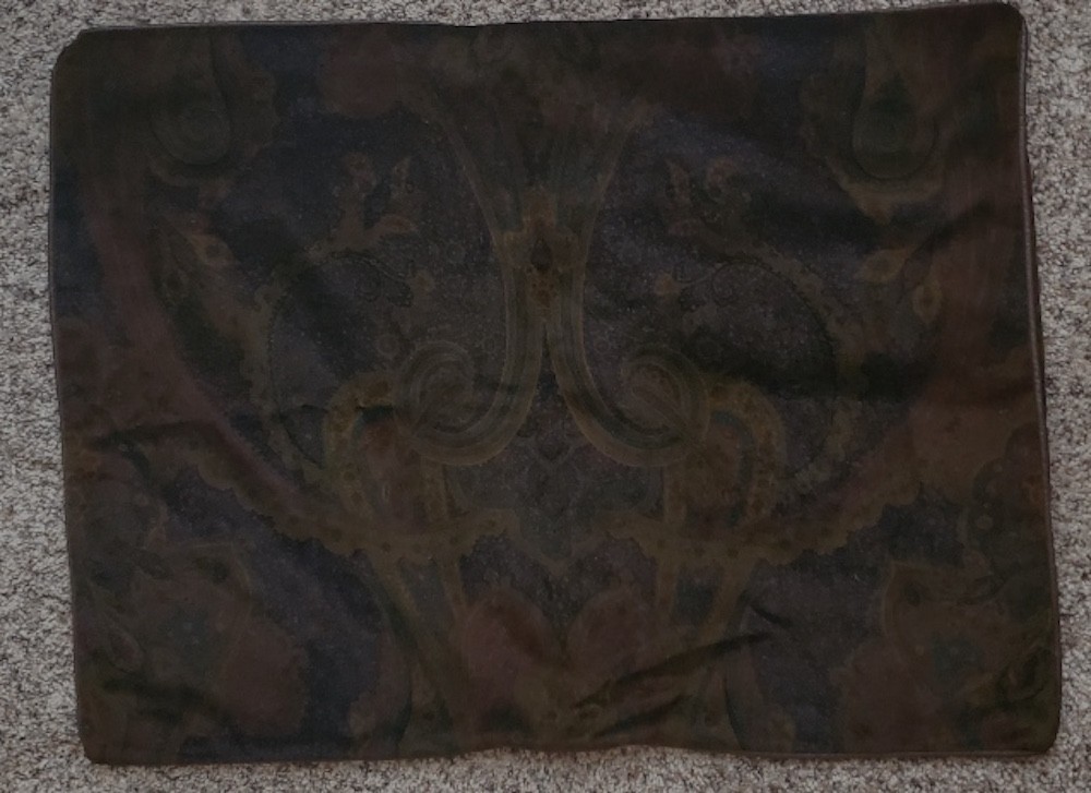 Vintage Ralph Lauren Velvet Paisley Standard Pillow Sham, Pomeroy Plum or… HTF