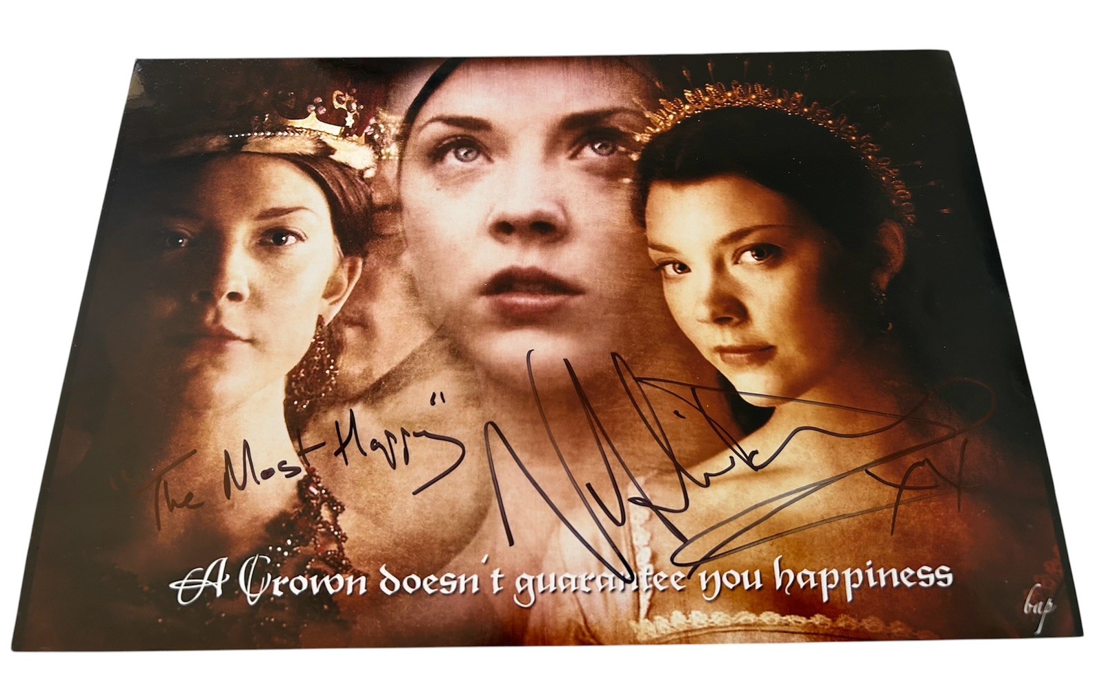 Natalie Dormer HAND SIGNED 12×8 THE TUDORS Photograph *IN PERSON *PROOF* COA
