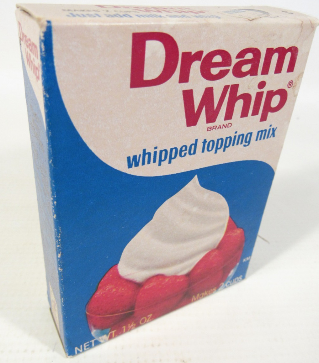 Vintage 1974 Dream Whip 1.5oz Whipped Topping Mix Unopened NOS Grocery Prop