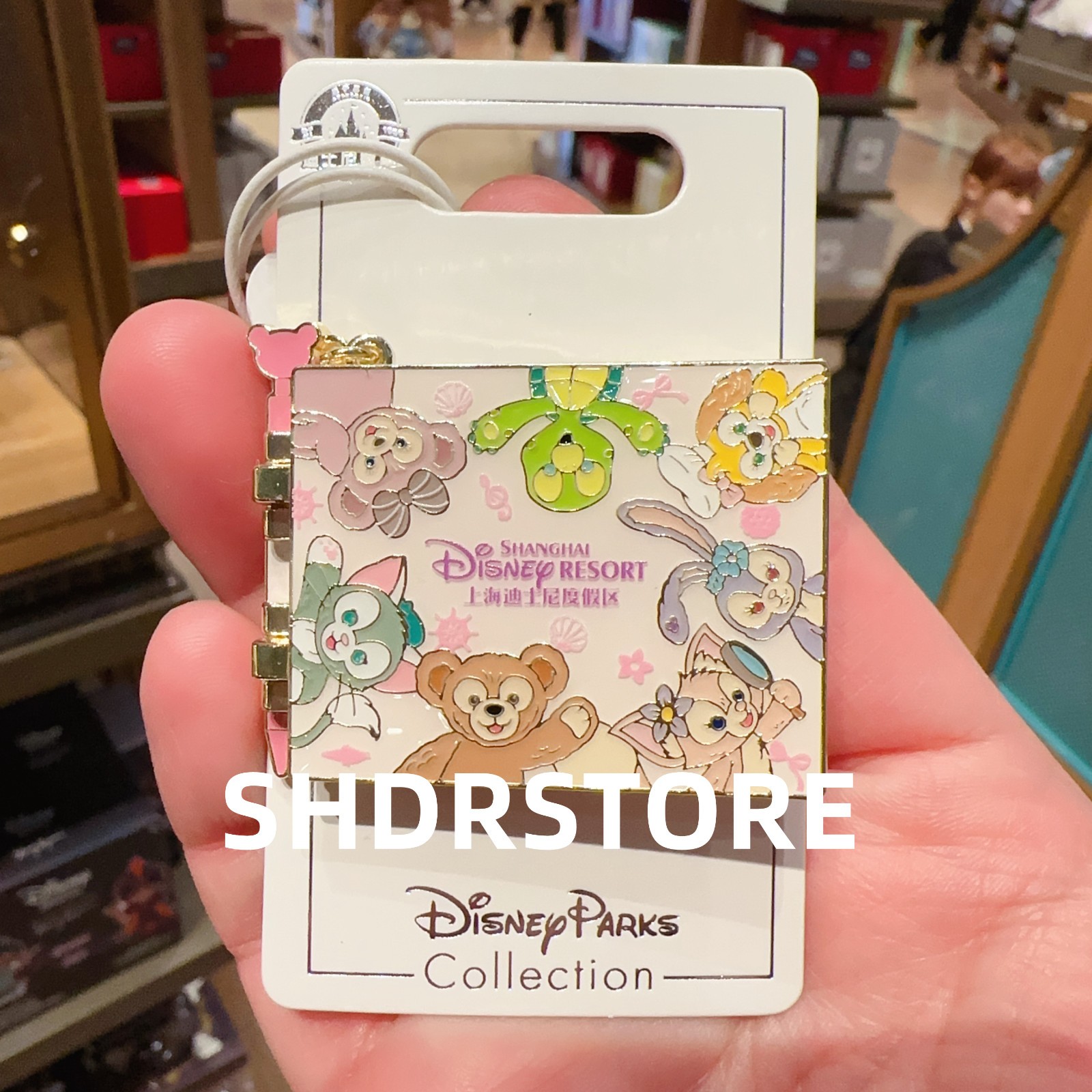 Disney Pin 2025 authentic Duffy friends autograph Shanghai Disneyland