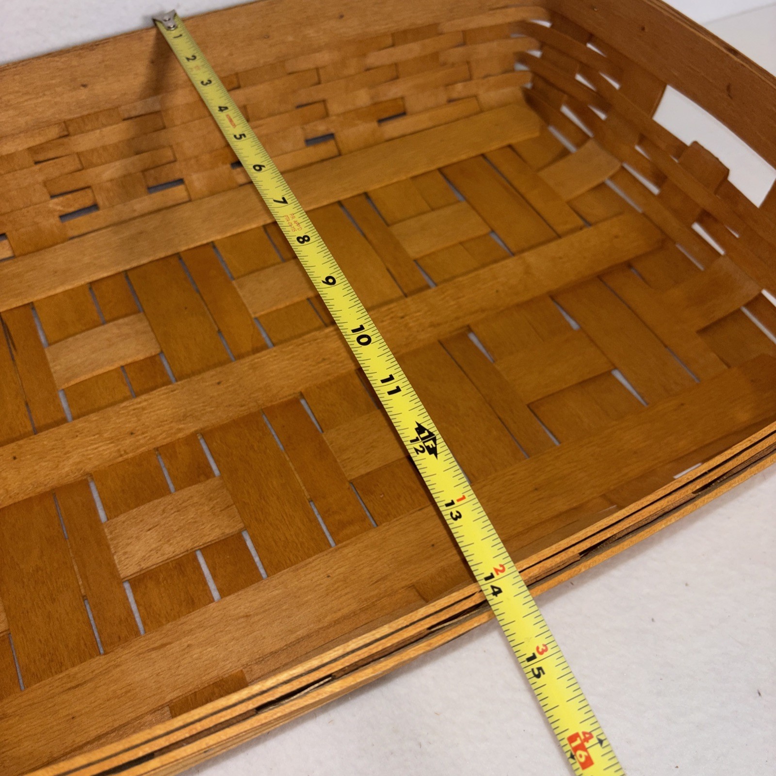 Longaberger Hostess Large Serving Tray Basket 2 protectors & Emerald Vine Liner