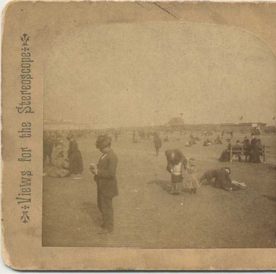 People on Lake Front at Chicago Fair, c1890, Illinois, Cities & Towns