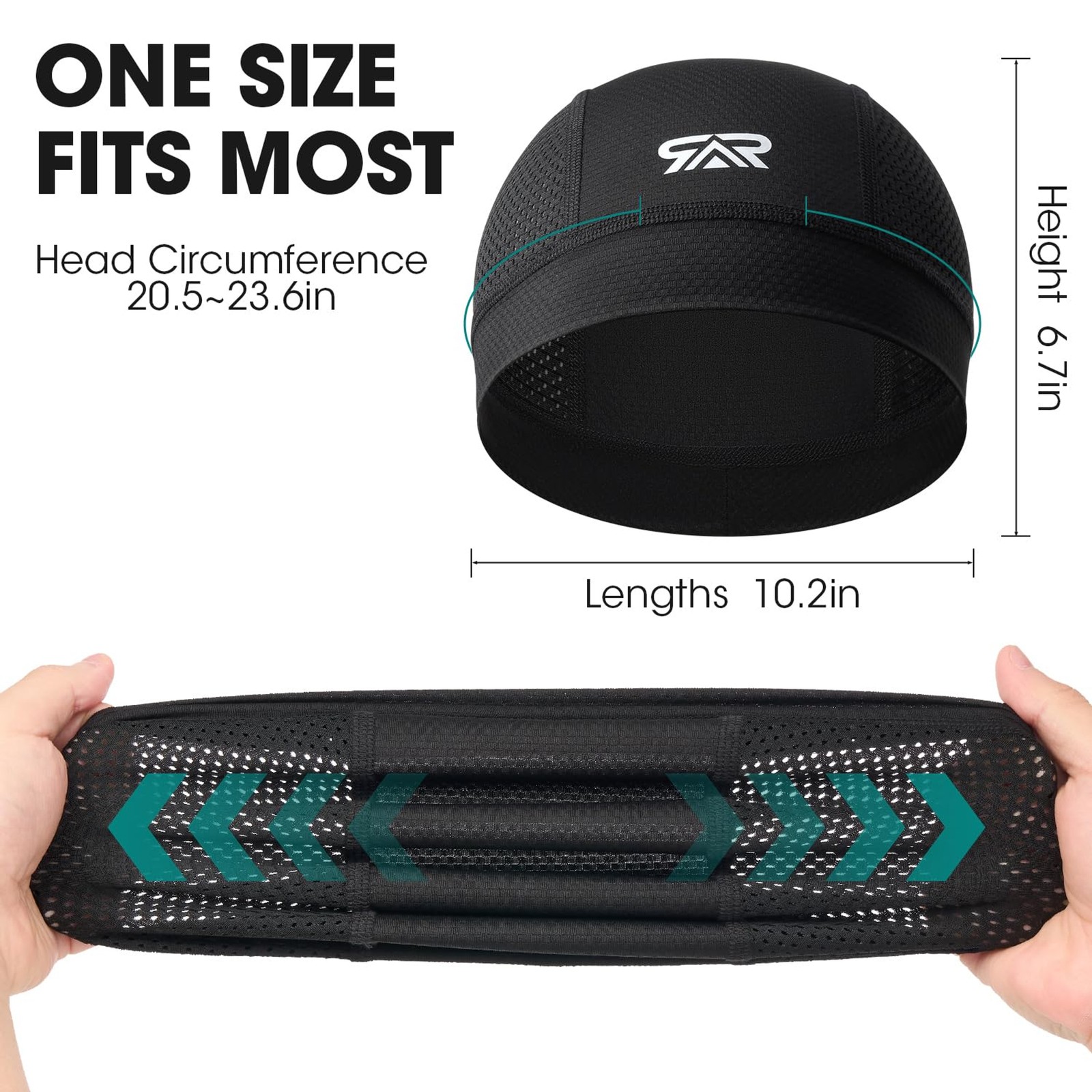 3PC Breathable Mesh Skull Cap Lightweight Quick Dry Helmet Liner Cycling deliver