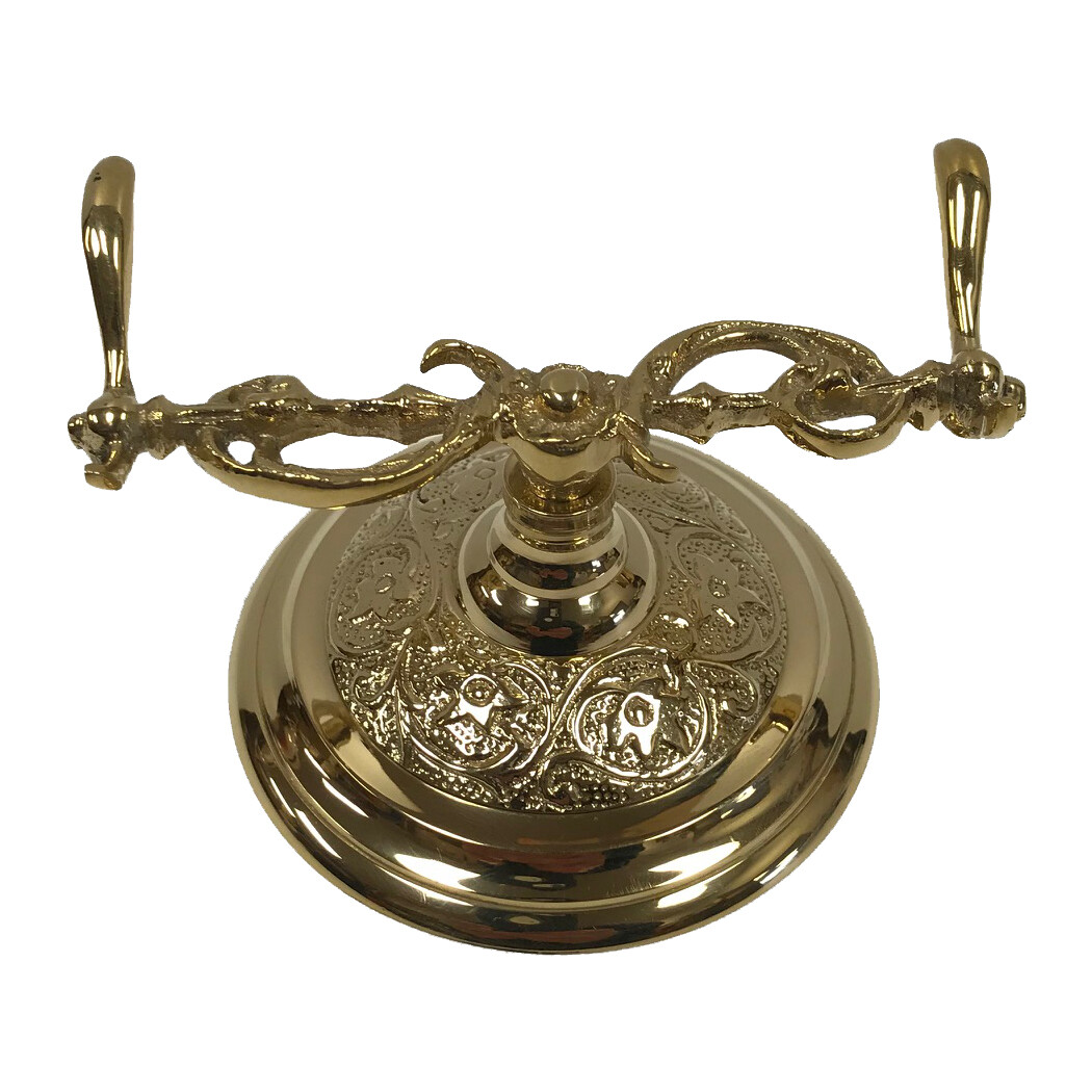 3-1/2″ Ornate Solid Polished Brass Writing Pen Holder with Bone Handle Nib Pen