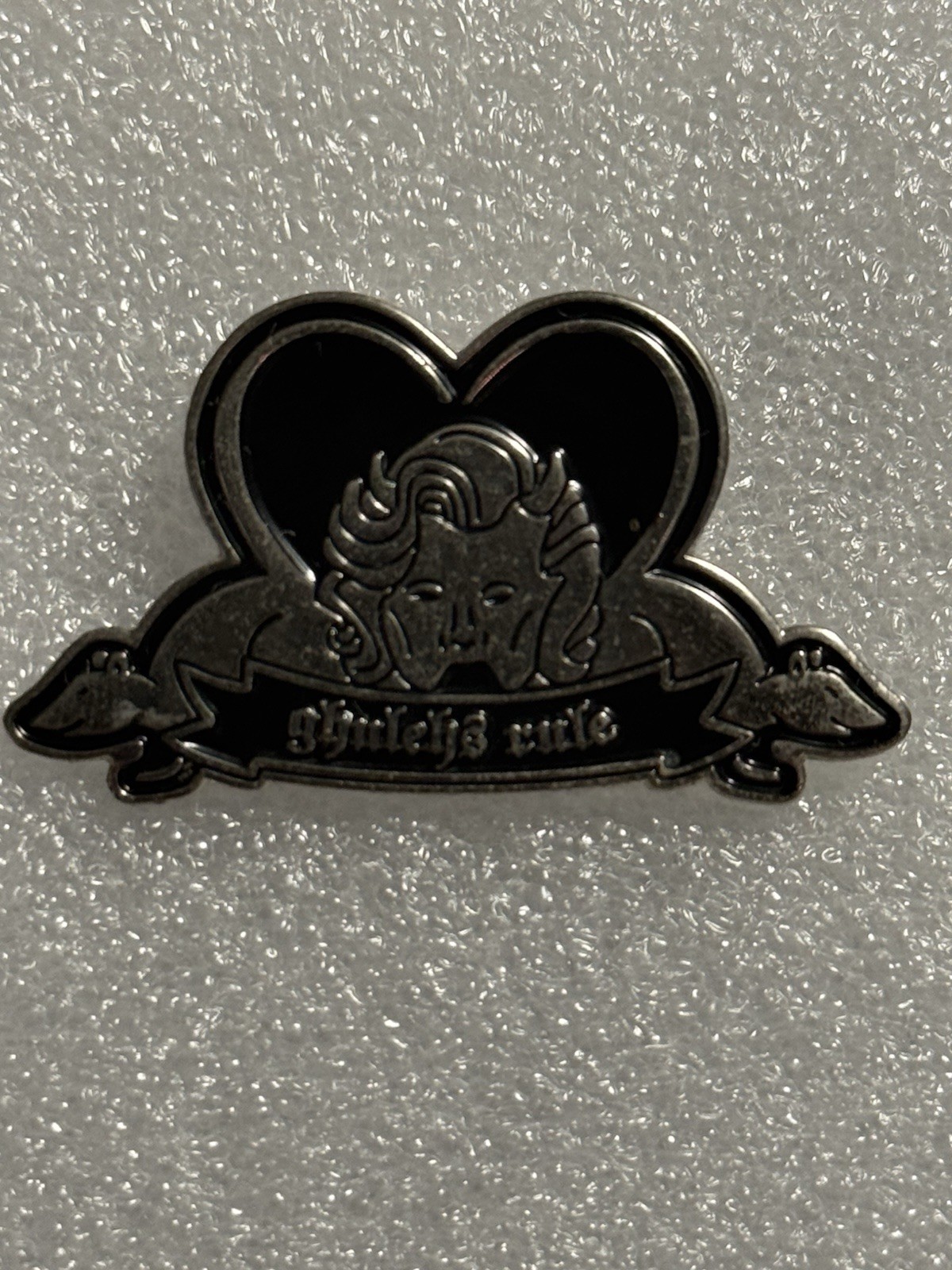 Ghost Ghulehs Rule Fantasy Pin. Cardinal Copia’s Ghoulette 2018 pin