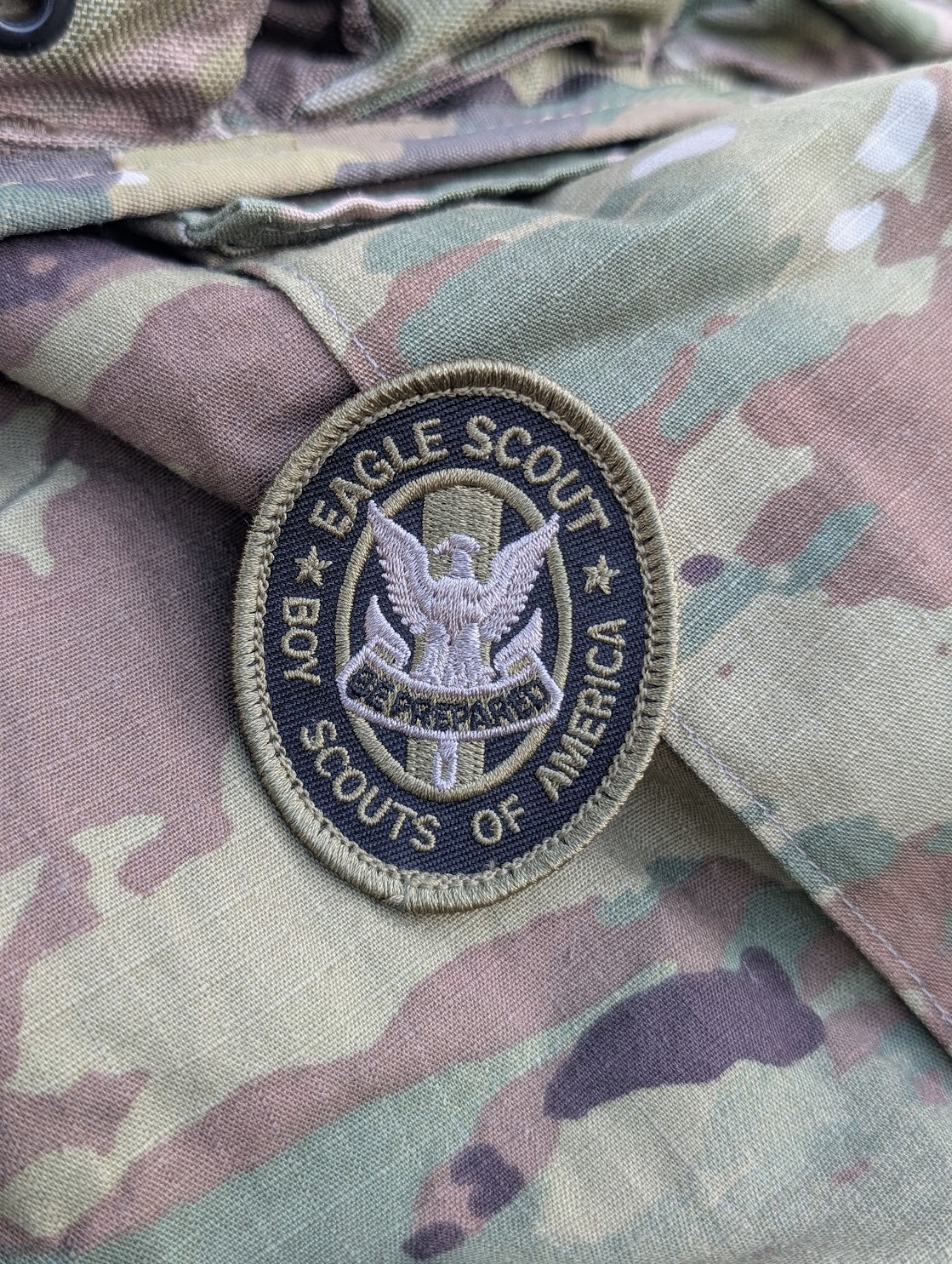 Eagle Scout Patch In Subdued Tactical Colors: Morale Patch, Original