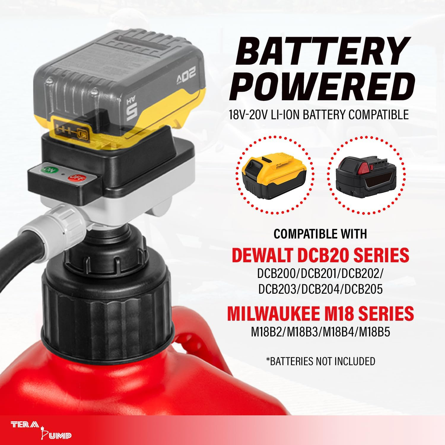 Battery Powered Liquid Transfer Pump (4.0 GPM) – Cordless Pump Compatible with D