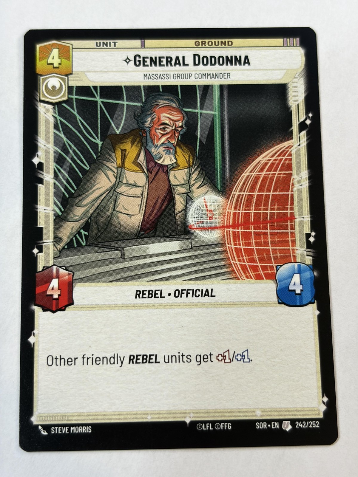 Star Wars Unlimited Fantasy Flight Games Al 242/252 Steve Morris Base NM