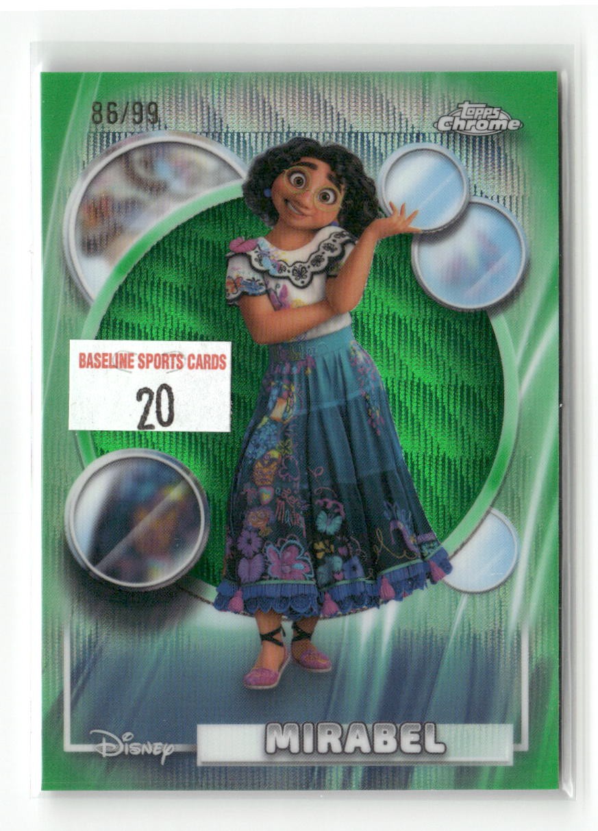 2026 Topps Chrome Disney #5 Mirabel Green Wave Refractor /99