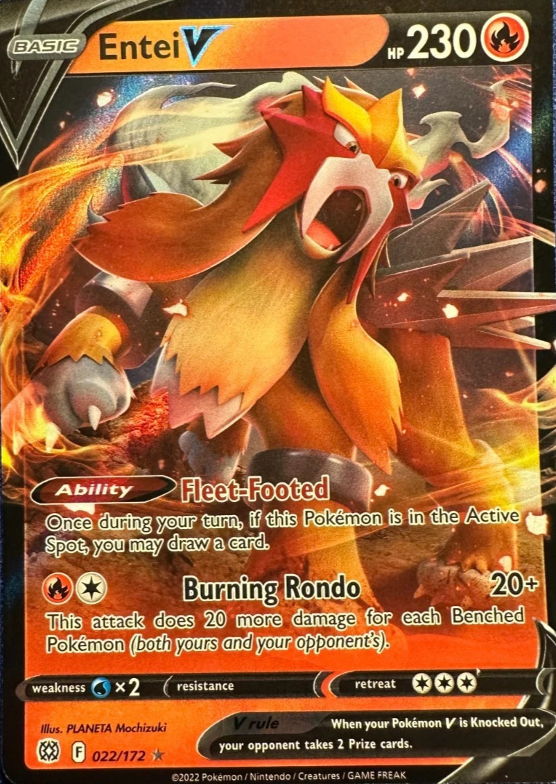 ENTEI V – UNCOMMON – BRILLIANT STARS – POKEMON TCG -022/172