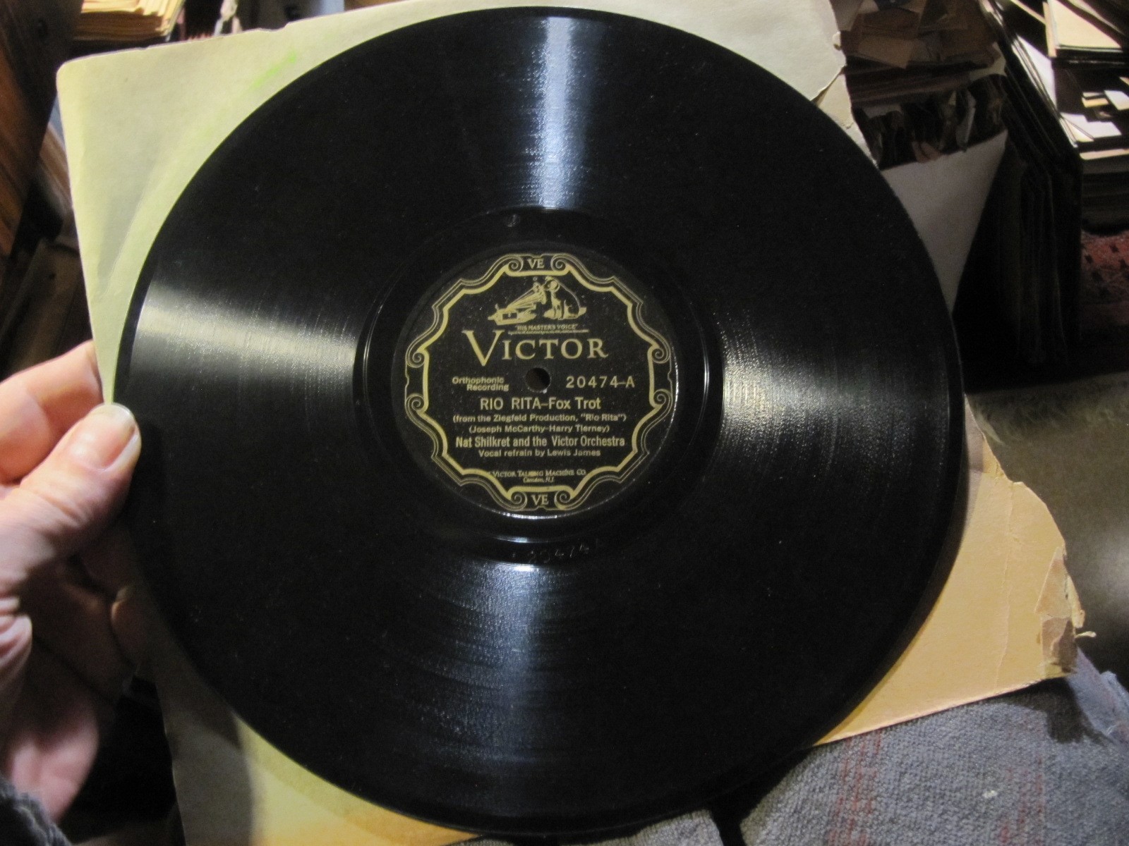 Hot BILLY MURRAY ZIEGFELD FOLLIES 1927 RIO RITA/ Kinkajou-Nat Shilkret VIC 20474